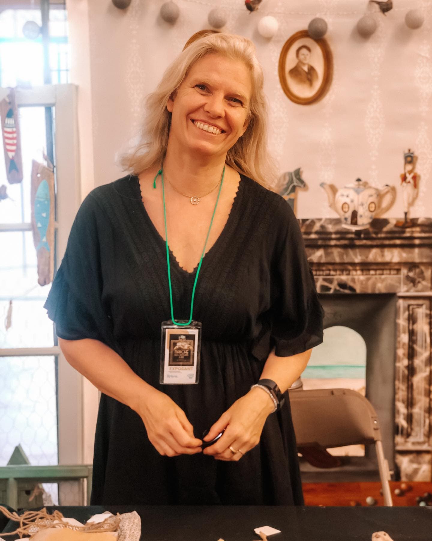 Hanne dans son atelier